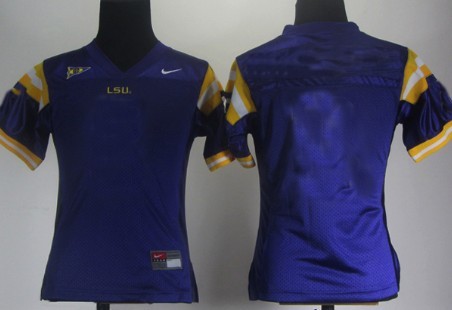 Women's LSU Tigers Customized Purple Jersey