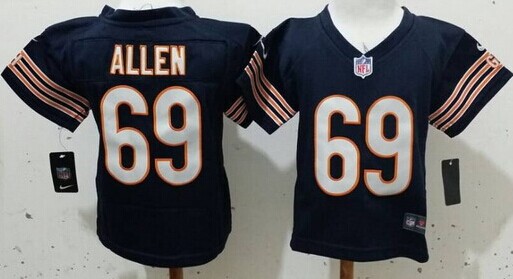 Nike Chicago Bears #69 Jared Allen Blue Toddlers Jersey