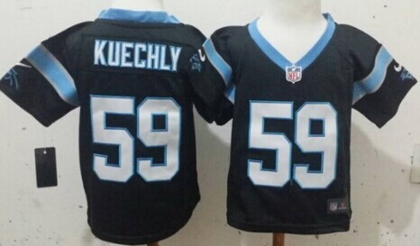 Nike Carolina Panthers #59 Luke Kuechly Black Toddlers Jersey