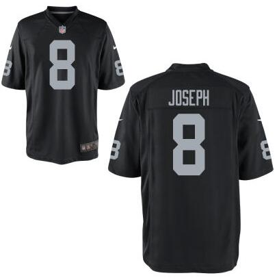 Youth Oakland Raiders #8 Karl Joseph Nike Black 2016 Draft Pick Game Jersey