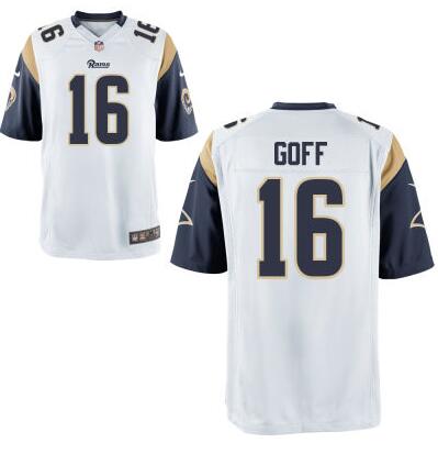 Youth Los Angeles Rams #16 Jared Goff Nike White 2016 Draft Pick Game Jersey