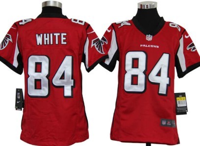 Nike Atlanta Falcons #84 Roddy White Red Game Kids Jersey