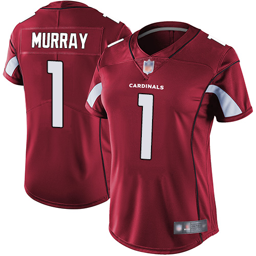 Cardinals #1 Kyler Murray Red Team Color Women's Stitched Football Vapor Untouchable Limited Jersey