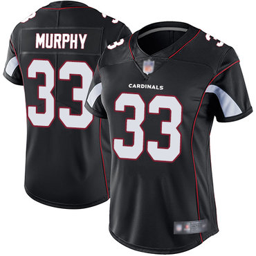 Cardinals #33 Byron Murphy Black Alternate Women's Stitched Football Vapor Untouchable Limited Jersey