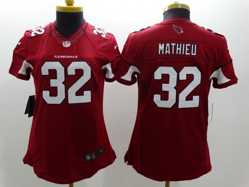 Nike Arizona Cardinals #32 Tyrann Mathieu Red Limited Womens Jersey