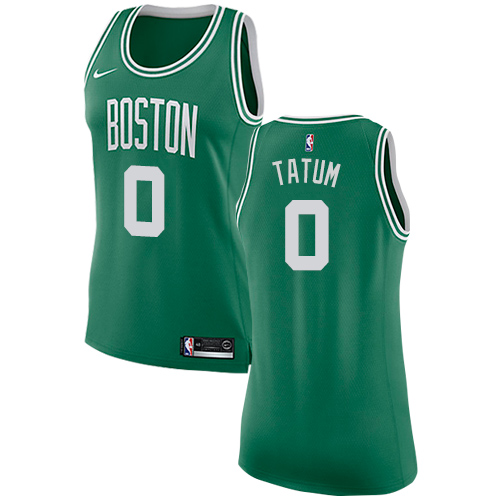 Nike Boston Celtics #0 Jayson Tatum Green Women's NBA Swingman Icon Edition Jersey