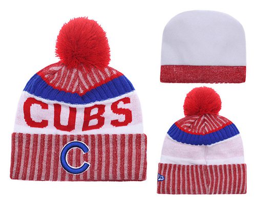 MLB Chicago Cubs Logo Stitched Knit Beanies 005