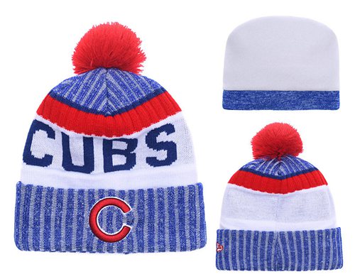 MLB Chicago Cubs Logo Stitched Knit Beanies 008