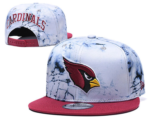 Arizona Cardinals Team Logo Smoke Red Adjustable Hat TX