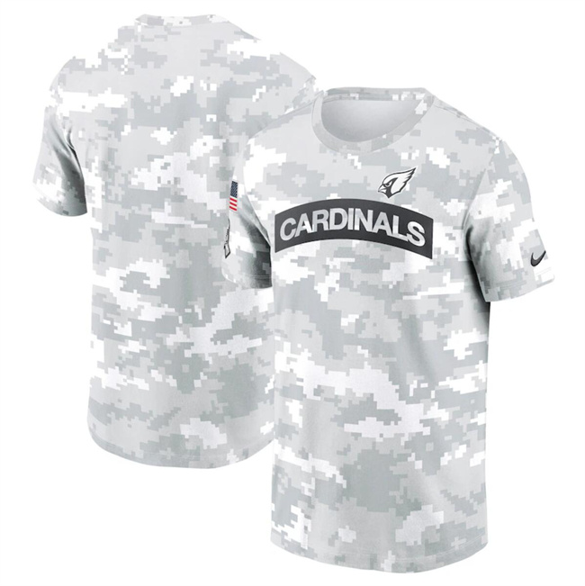 Men's Arizona Cardinals 2024 Arctic Camo Salute To Service Performance T-Shirt