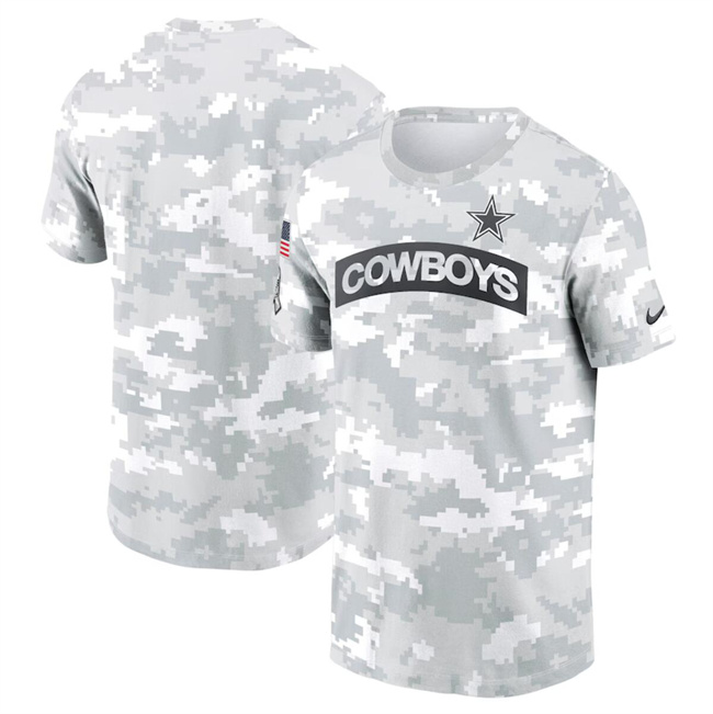 Men's Dallas Cowboys 2024 Arctic Camo Salute To Service Performance T-Shirt