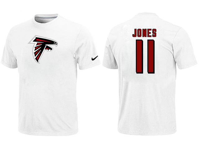 Nike Atlanta Falcons 11 Jones Name & Number T-Shirt White