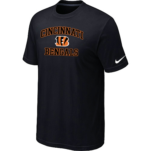 Cincinnati Bengals Heart & Soul Black T-Shirt