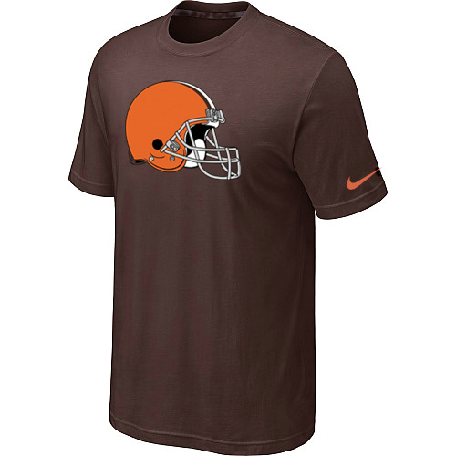 Cleveland Browns Sideline Legend Authentic Logo T-Shirt Brown