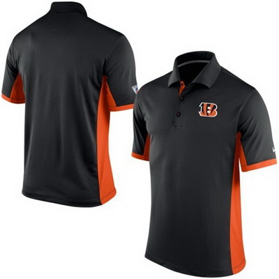 Men's Cincinnati Bengals Nike Black Team Issue Performance Polo