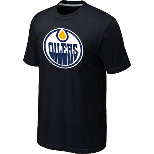 NHL Edmonton Oilers Big & Tall Logo Black T-Shirt