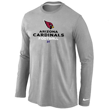 Nike Arizona Cardinals Critical Victory Long Sleeve T-Shirt Grey