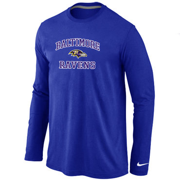 Nike Baltimore Ravens Heart & Soul Long Sleeve T-Shirt Blue