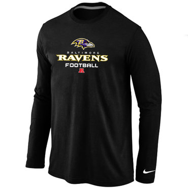 NIKE Baltimore Ravens Critical Victory Long Sleeve T-Shirt Black