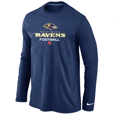 NIKE Baltimore Ravens Critical Victory Long Sleeve T-Shirt D.Blue